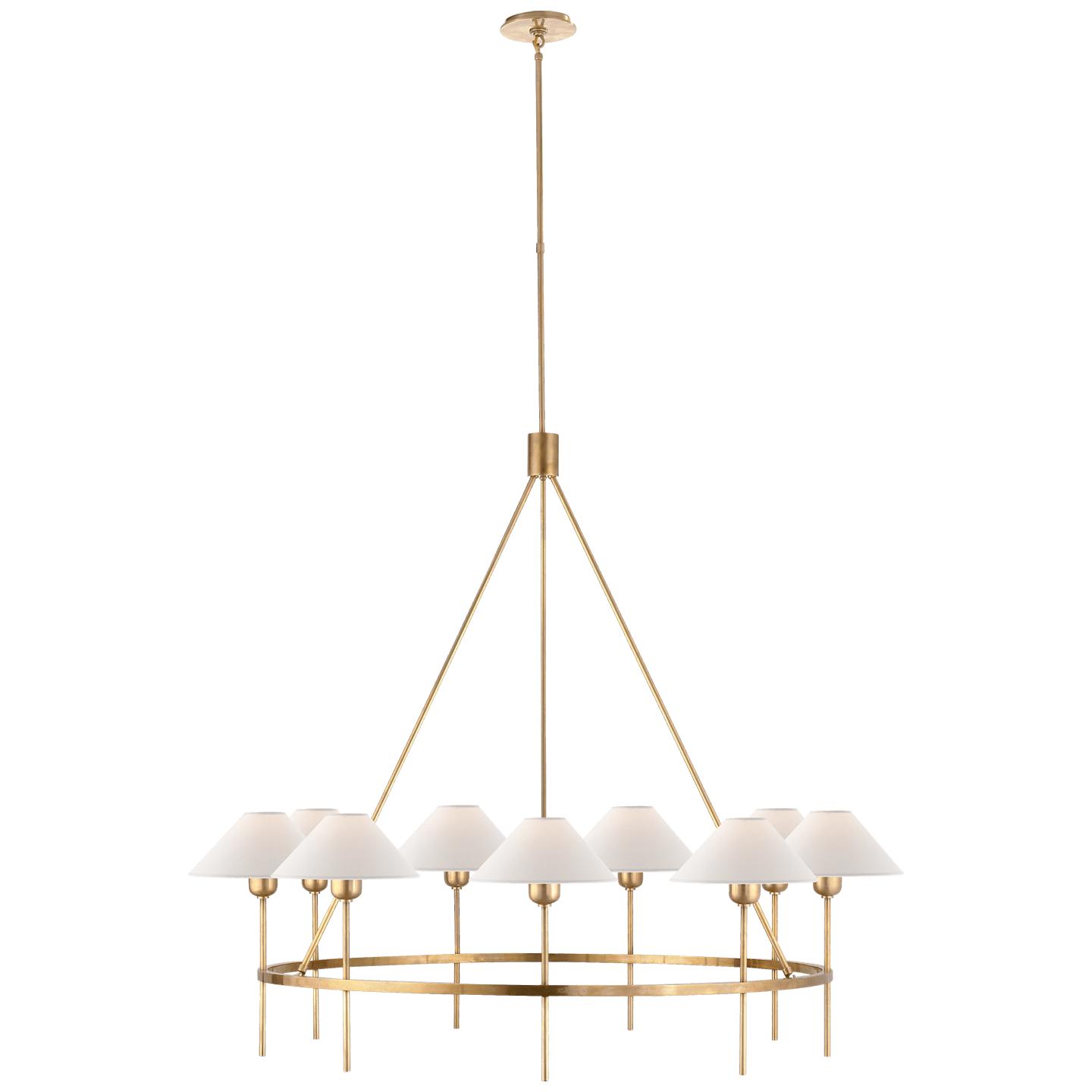 Hand-Rubbed Antique Brass 2.5" x 9" x 5" Natural Paper