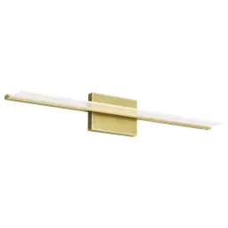 Plated Brass 36" Direct/Indirect Integrated LED 90 CRI 3000K 120V
