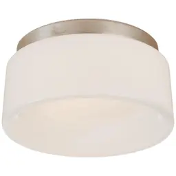 Burnished Silver Leaf White Glass