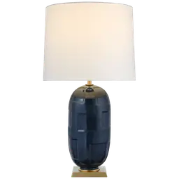 Mixed Blue Brown 16" x 17" x 13.5" Linen