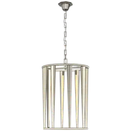 Polished Nickel White Glass