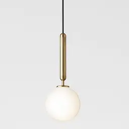 Medium,Brass, 1 (Not Included),Opal White