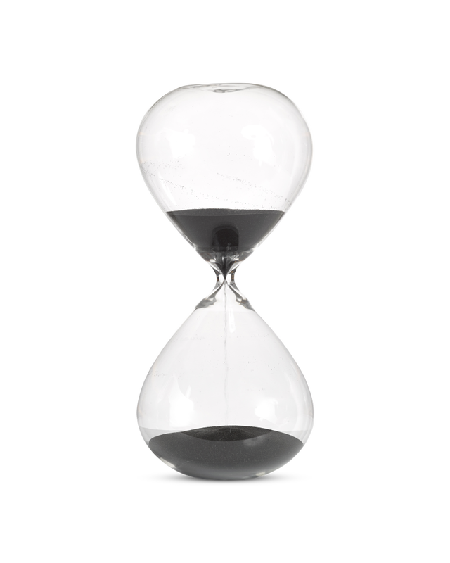 Black Glass with sand