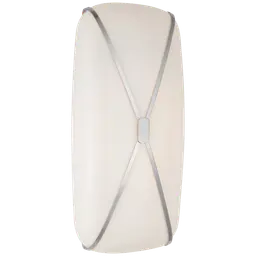 Polished Nickel White Glass