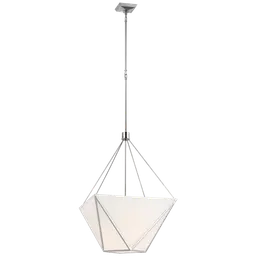 Polished Nickel White Glass