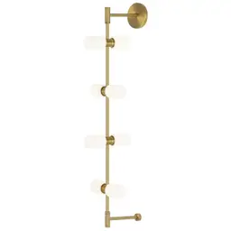 Aged Brass Glass Cylinders 24v Remote Canopy (T24)