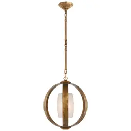 Gilded Iron Frosted Glass
