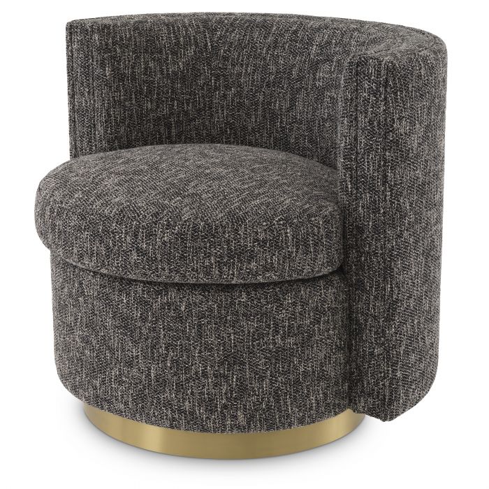cambon black | brushed brass finish swivel base