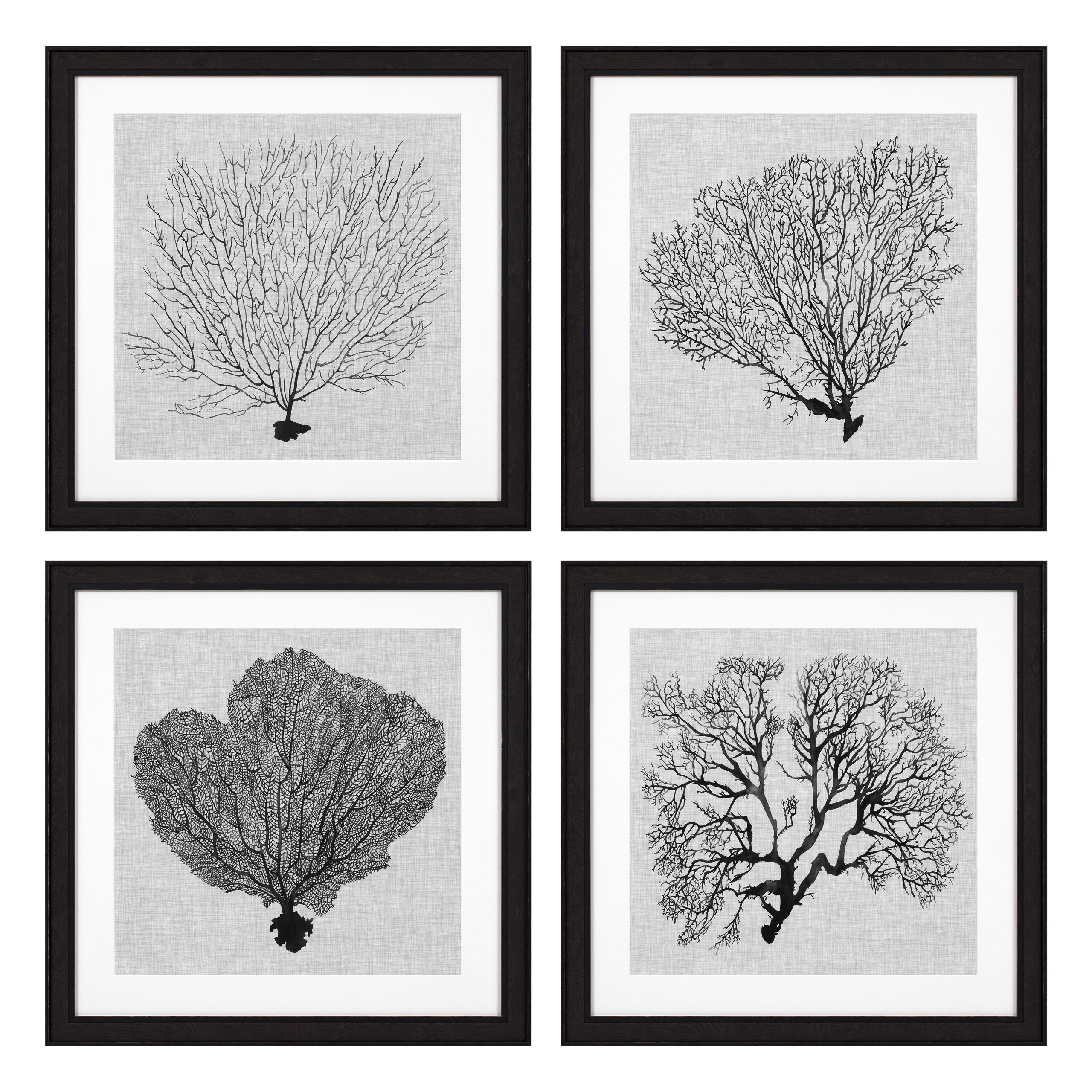 Купить Набор постеров Prints Shadow Sea Fans set of 4 в интернет-магазине roooms.ru