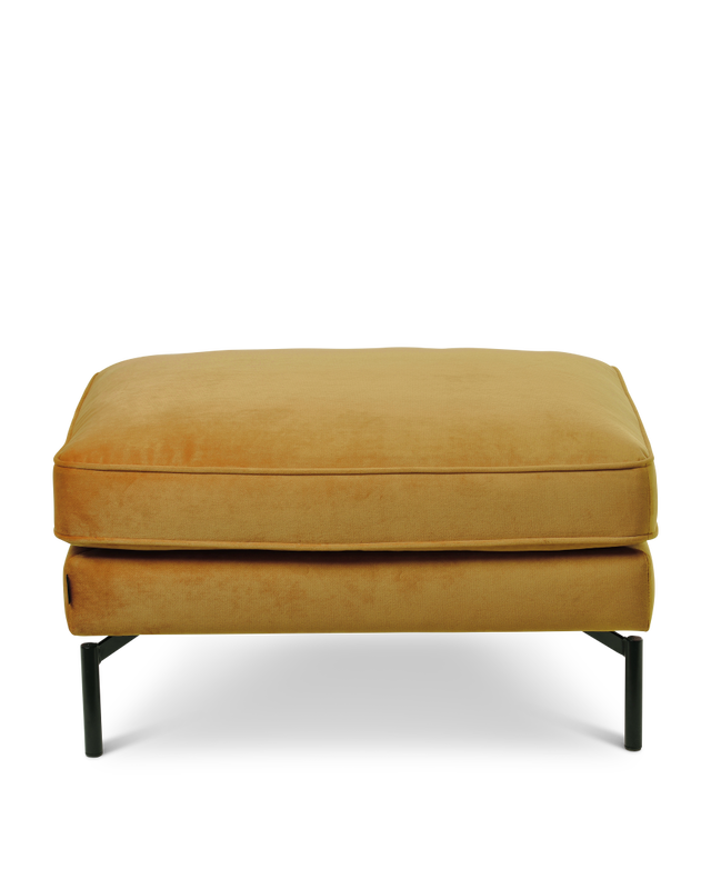 Gold Laminated woodNozag springsFoamand powder coated metal legs