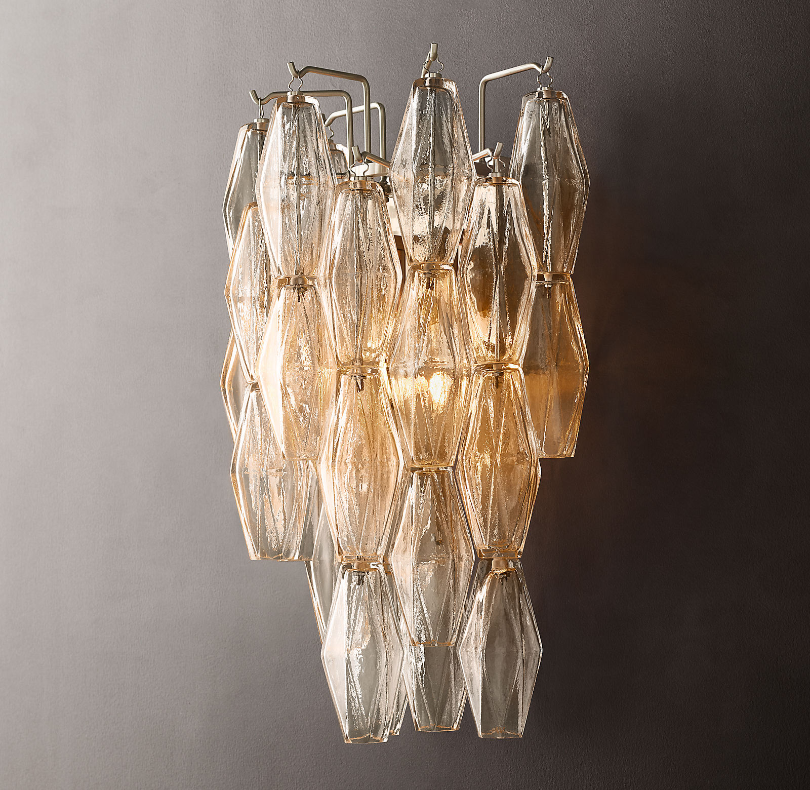 Купить Бра Chiara Clear Glass Sconce в интернет-магазине roooms.ru
