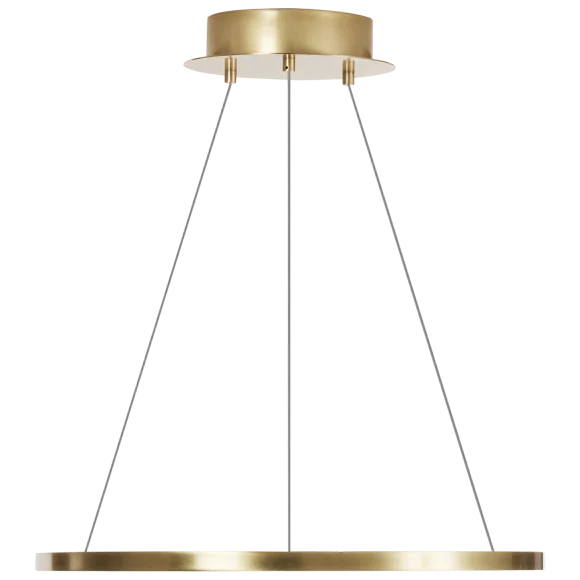 Natural Brass 24" Diameter Integrated LED 90 CRI 2200K 120V-277V