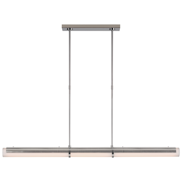 Polished Nickel White Glass