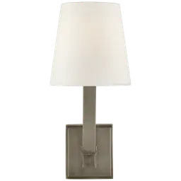 Antique Nickel 4.5" x 6.25" x 6.25" Linen