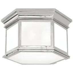 Polished Nickel Frosted Glass