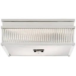 Polished Nickel White Glass