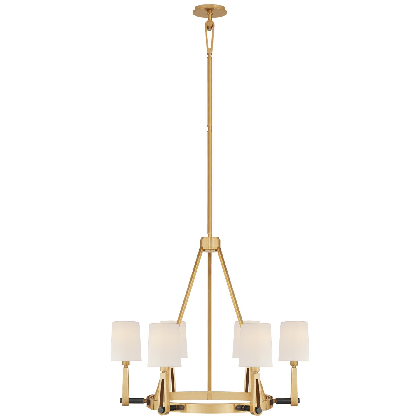 Hand-Rubbed Antique Brass and Bronze 3.5" x 4.5" x 6" Linen