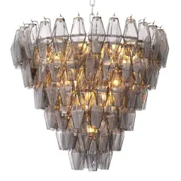 smoke glass | nickel finish S