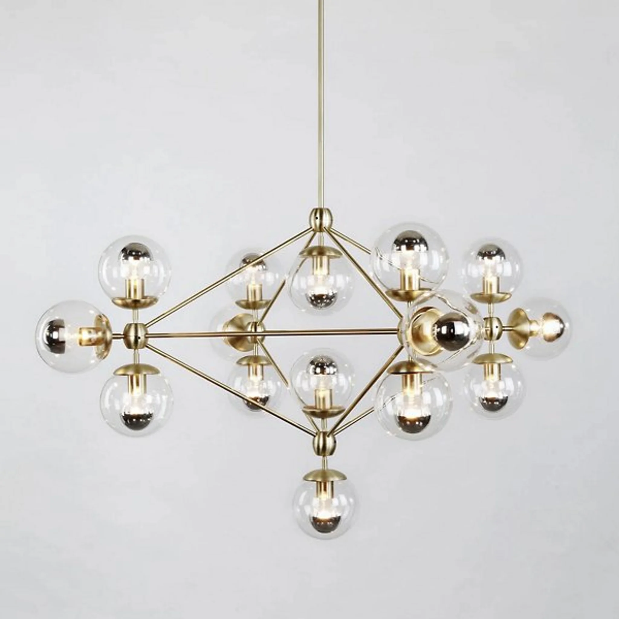 Купить Люстра Modo 4 Sided Chandelier - 15 Globes в интернет-магазине roooms.ru