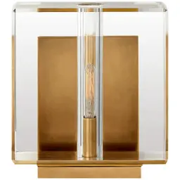 Crystal and Hand-Rubbed Antique Brass