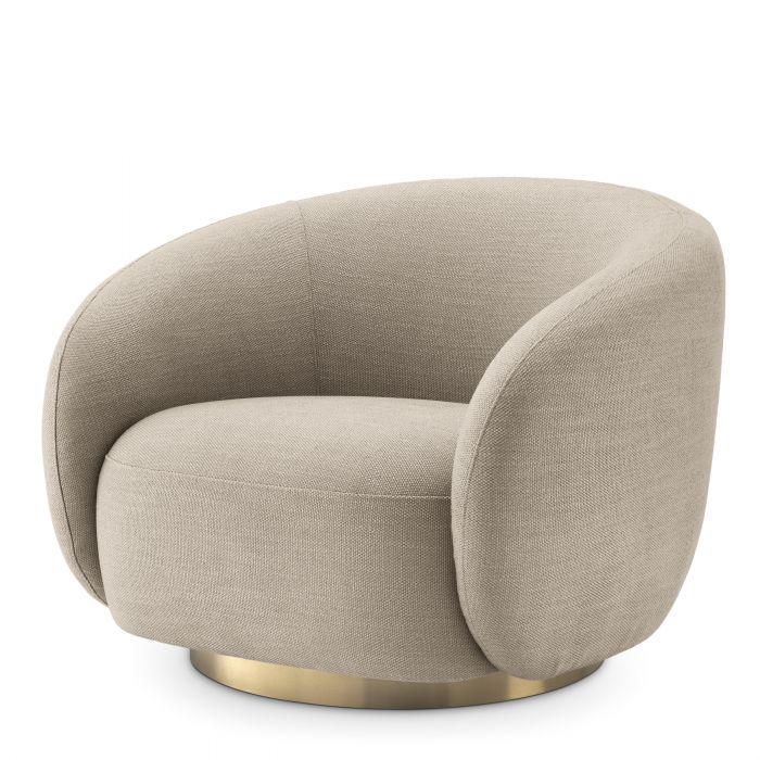 avalon sand | brushed brass finish swivel base