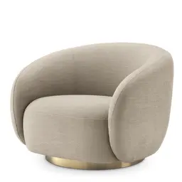avalon sand | brushed brass finish swivel base