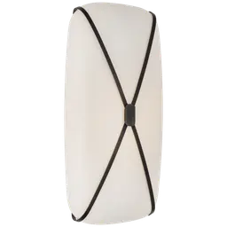 Gun Metal White Glass