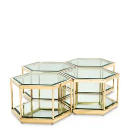 gold finish | clear glass | mirror glass