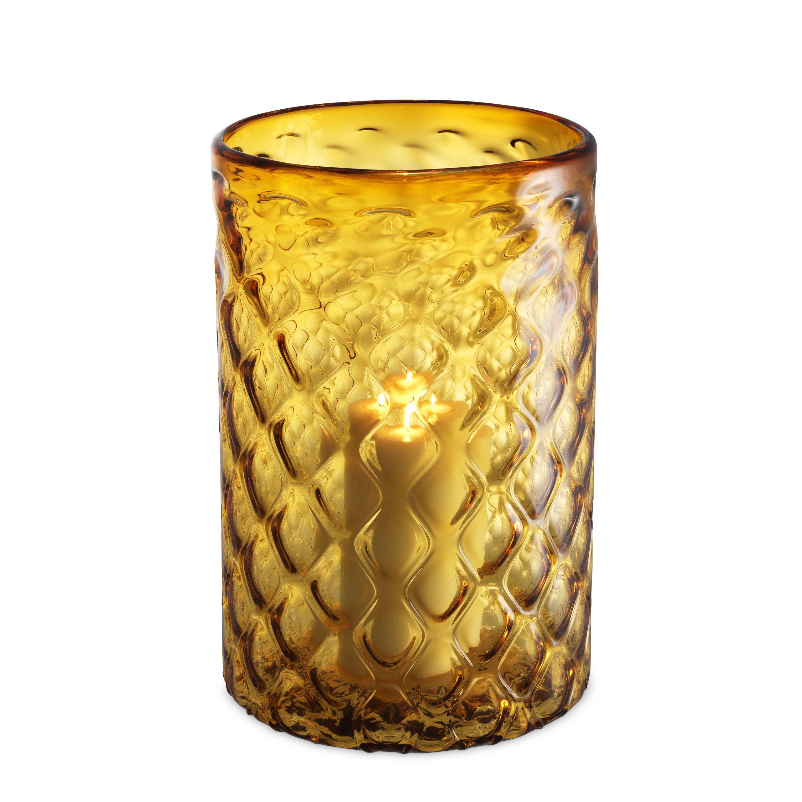 hand blown glass | yellow colour L