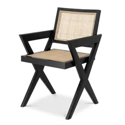 classic black | rattan cane webbing