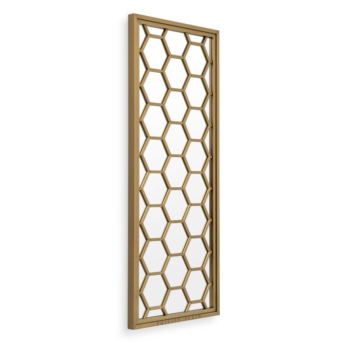 brushed brass | mirror glass