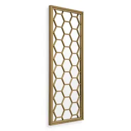 brushed brass | mirror glass
