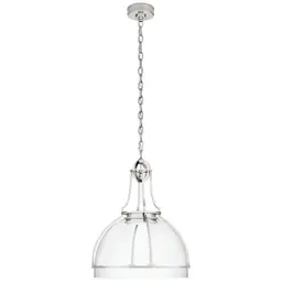 Polished Nickel Clear Glass