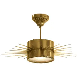 Hand-Rubbed Antique Brass Frosted Glass