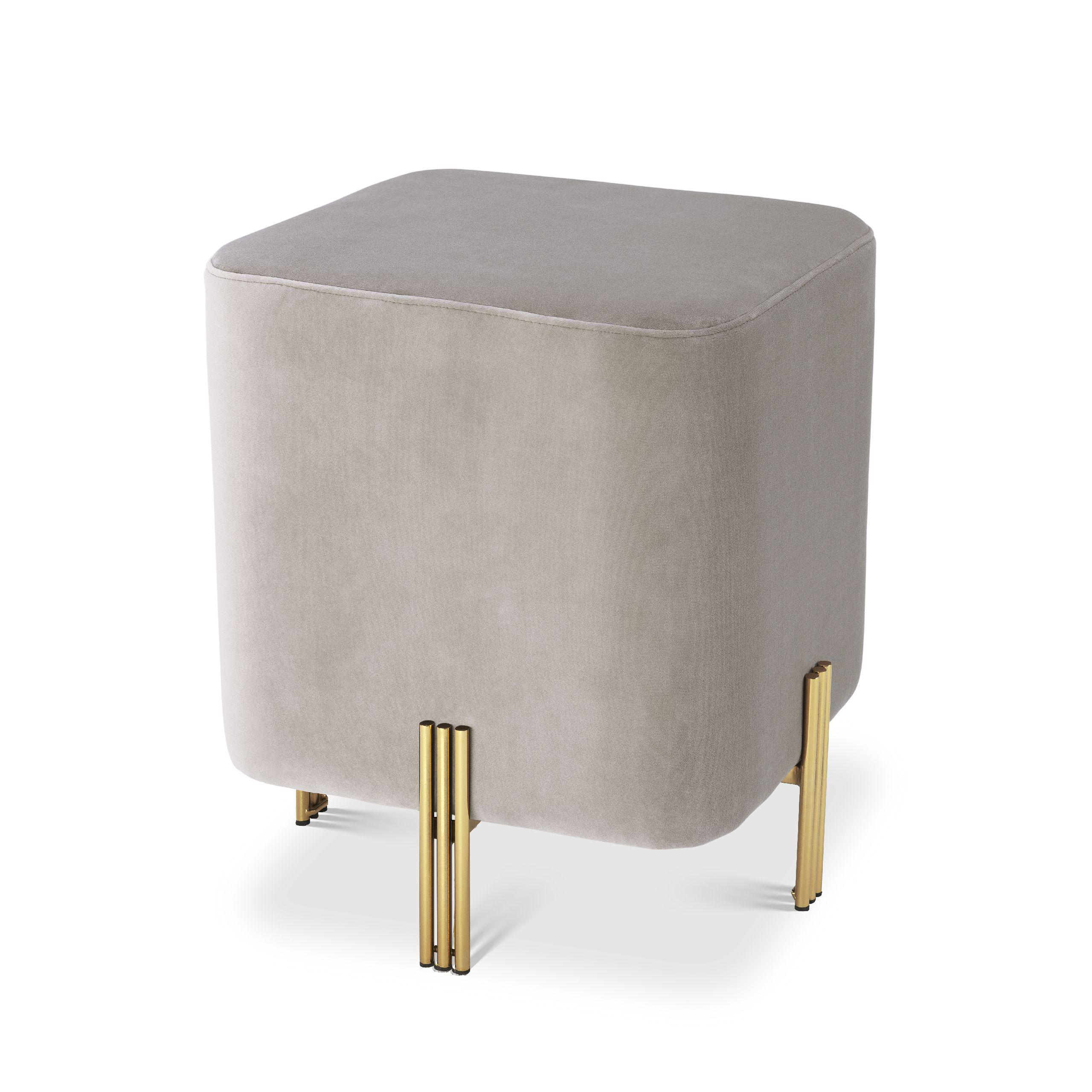 savona greige velvet | gold finish