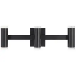 Matte Black 3-Lite Shallow LED 90 CRI 3000K 120V