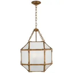 Gilded Iron Frosted Glass