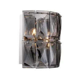 nickel finish | smoke crystal glass