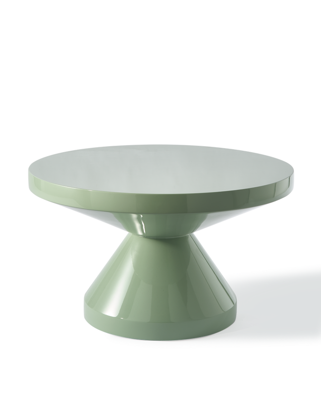 Olive green Lacquered polyester