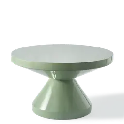 Olive green Lacquered polyester