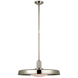 Polished Nickel White Glass