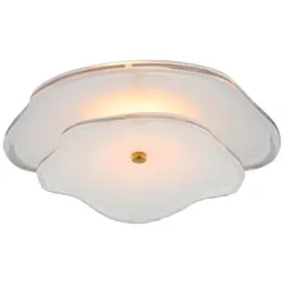 Soft Brass Cream Tinted Glass