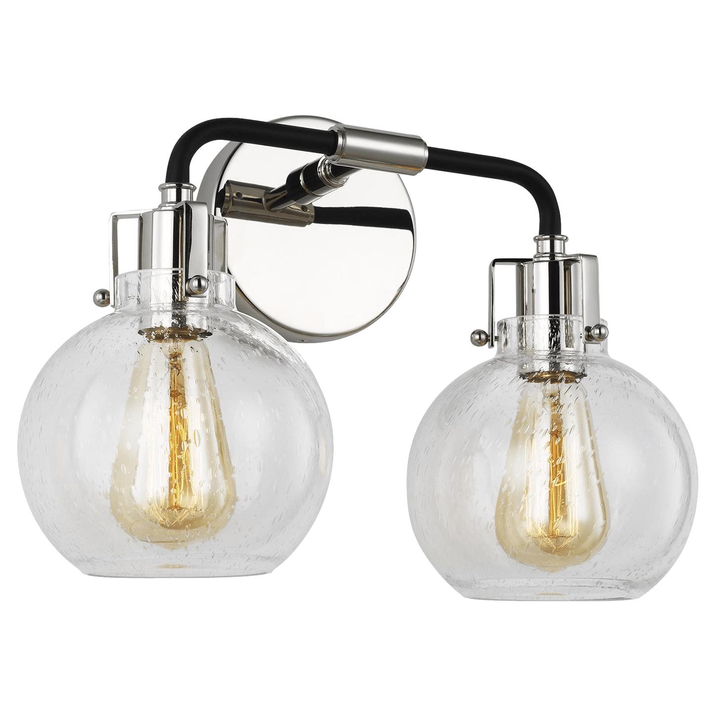 Polished Nickel/Textured Black