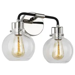 Polished Nickel/Textured Black