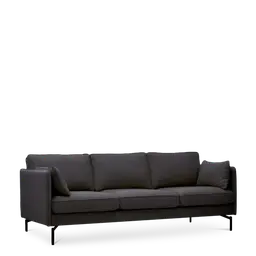 Dark grey Laminated woodNozag springsFoamand powder coated metal legs