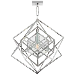 Polished Nickel Clear Glass
