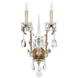 Gilded Iron Clear Glass