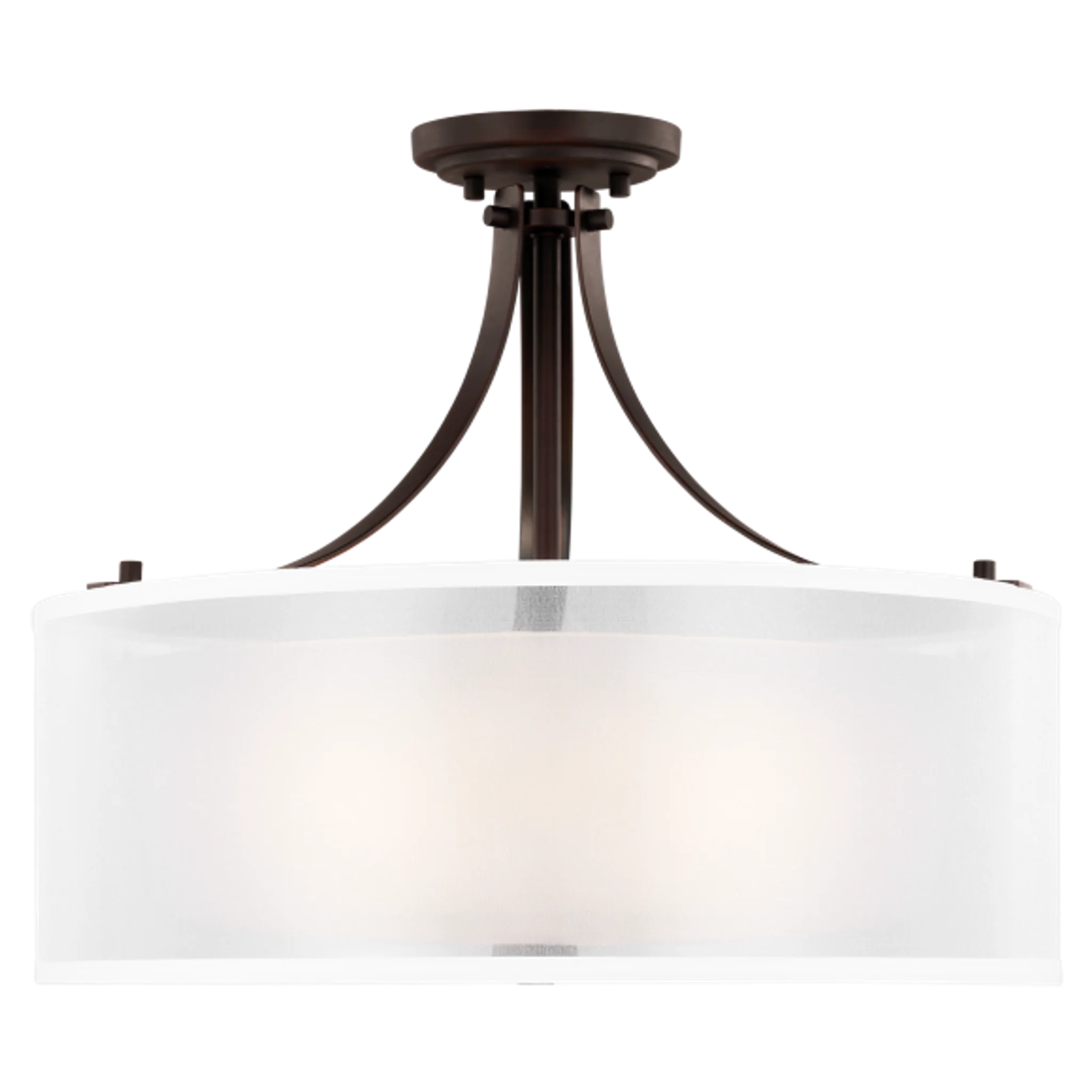 Купить Накладной светильник Elmwood Park Three Light Semi-Flush Mount в интернет-магазине roooms.ru