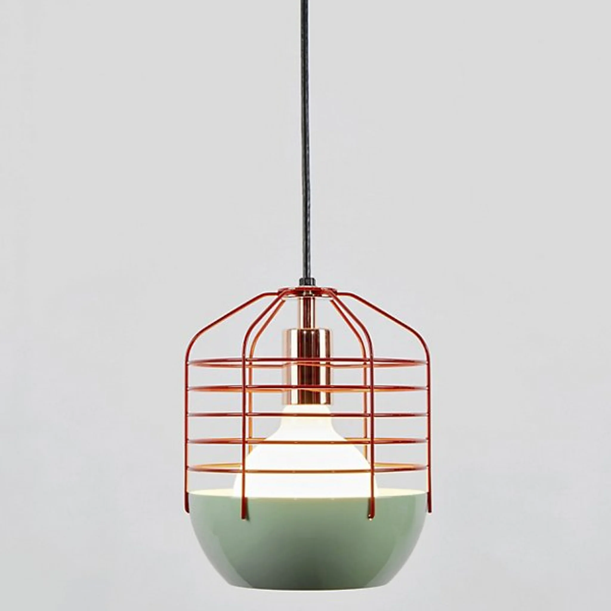 Купить Подвесной светильник Bluff City 8 Inch Pendant (Mint/Red) - OPEN BOX RETURN в интернет-магазине roooms.ru