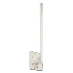 Polished Nickel / White Marble 20" Integrated LED 90 CRI 3000K 120V
